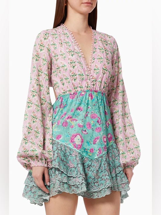 Hemant and Nandita Dresses & Skirts - HEMANT AND NANDITA Hera Mini Dress Open Back Orchid Pink Size XL
